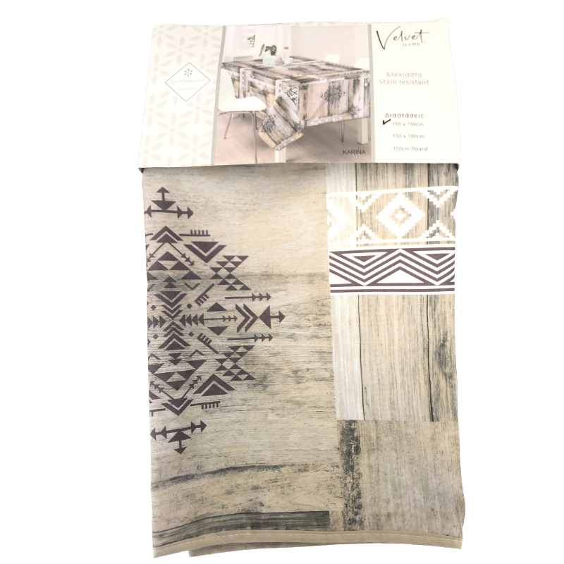 Bedruckte Tischdecke Karina 100% Polyester 150x150 von Kipper bei Araxxon  - Hochwertiges griechisches Produkt.   Bedruckte Tischdecke Karina 100% Polyester 150x150 από Kipper στο Araxxon  - Αυθεντικό ελληνικό προϊόν.